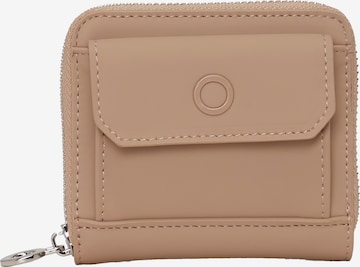 O bag Wallet in Beige: front