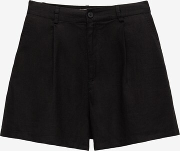 Pull&Bear Loosefit Shorts in Schwarz: predná strana