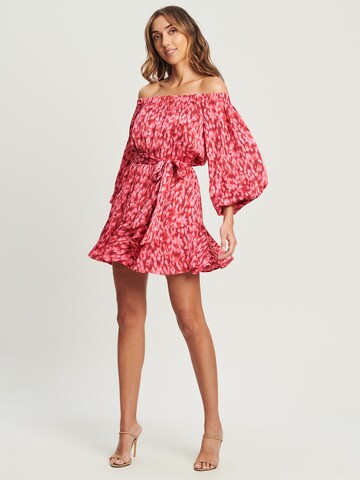 Robe 'TALISHA' Tussah en rose