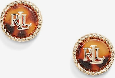 One Size dydžio Auskarai iš Lauren Ralph Lauren, spalva – smėlio / tamsiai ruda / Auksas, Prekių apžvalga