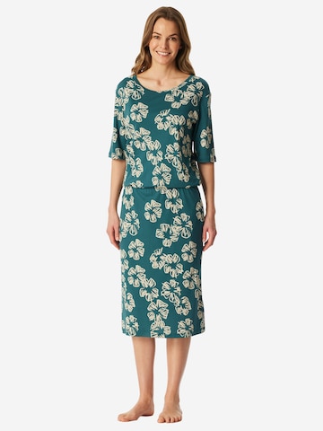 Chemise de nuit ' Modern ' SCHIESSER en vert : devant