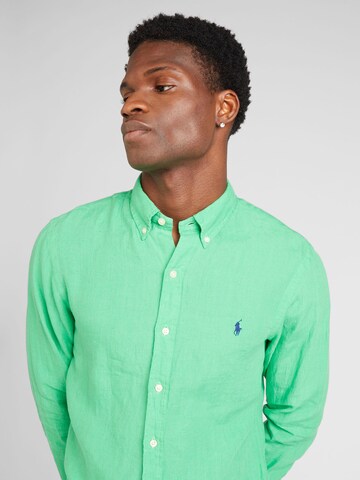 Polo Ralph Lauren - Ajuste estrecho Camisa en verde