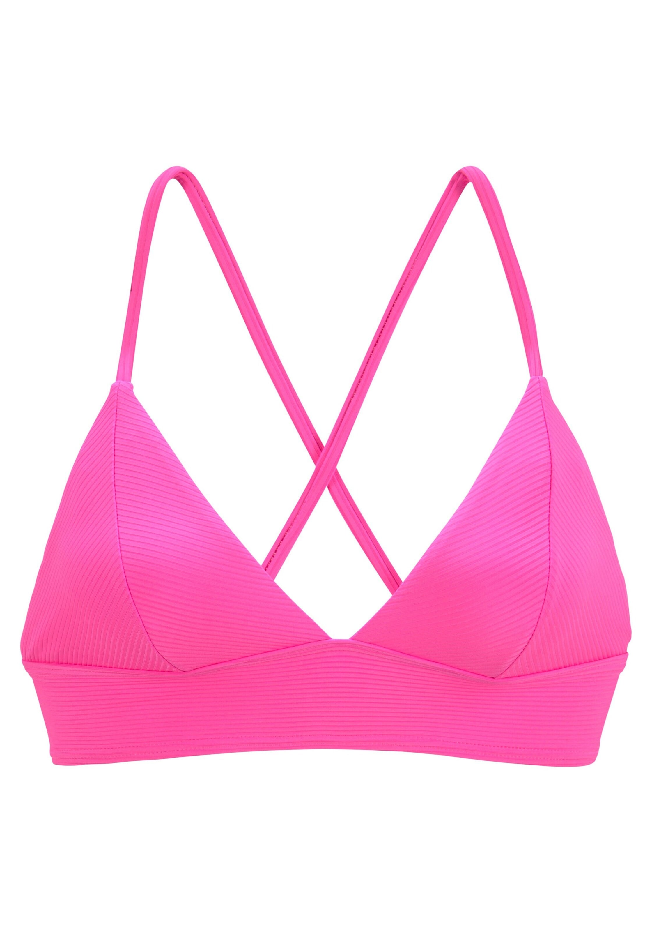 VENICE BEACH Τρίγωνο Τοπ μπικίνι σε ροζ: μπροστά