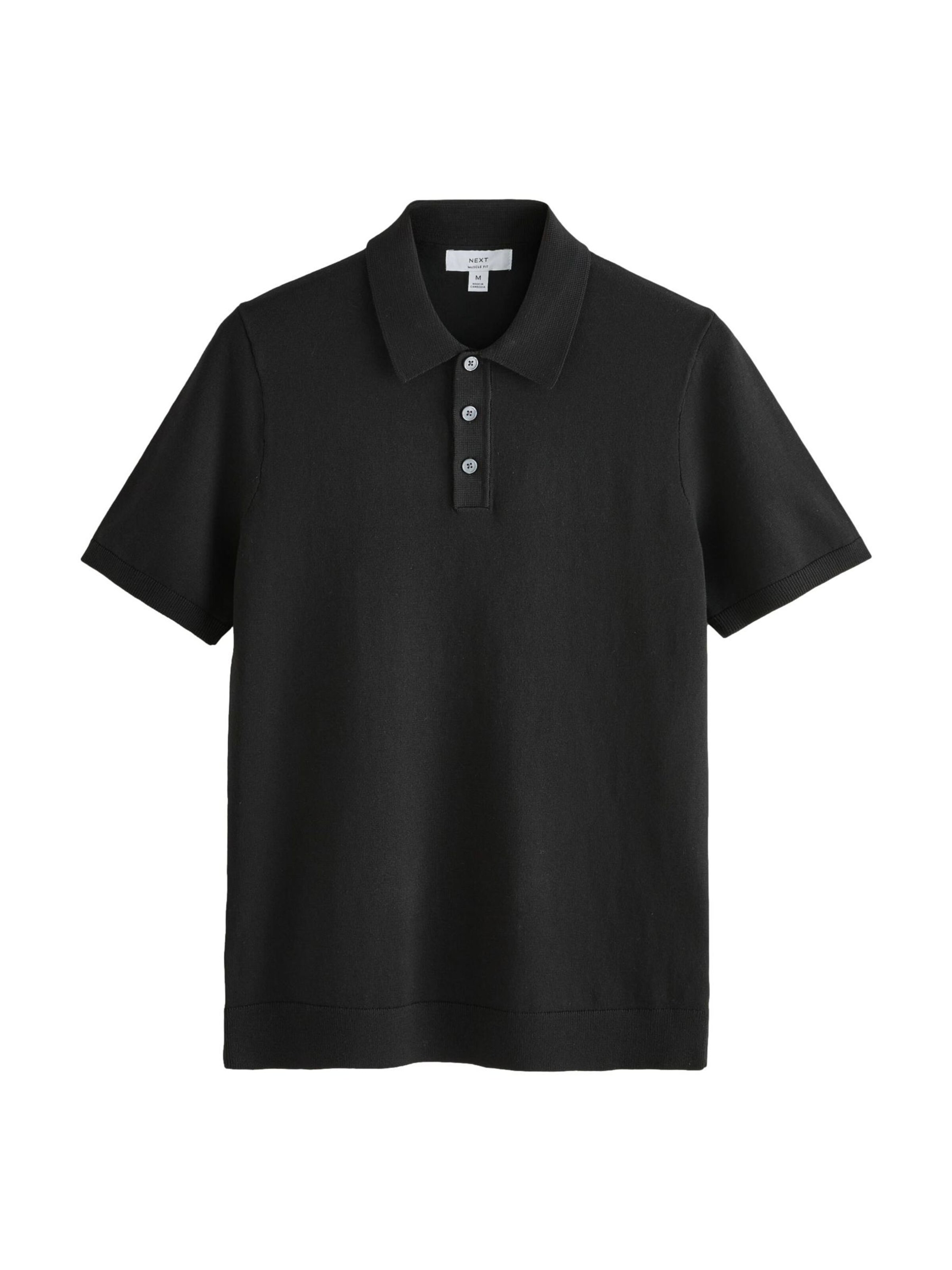 Next Shirt in Zwart: voorkant