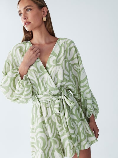 St MRLO Jumpsuit 'Maya' in hellgrün / weiß, Produktansicht