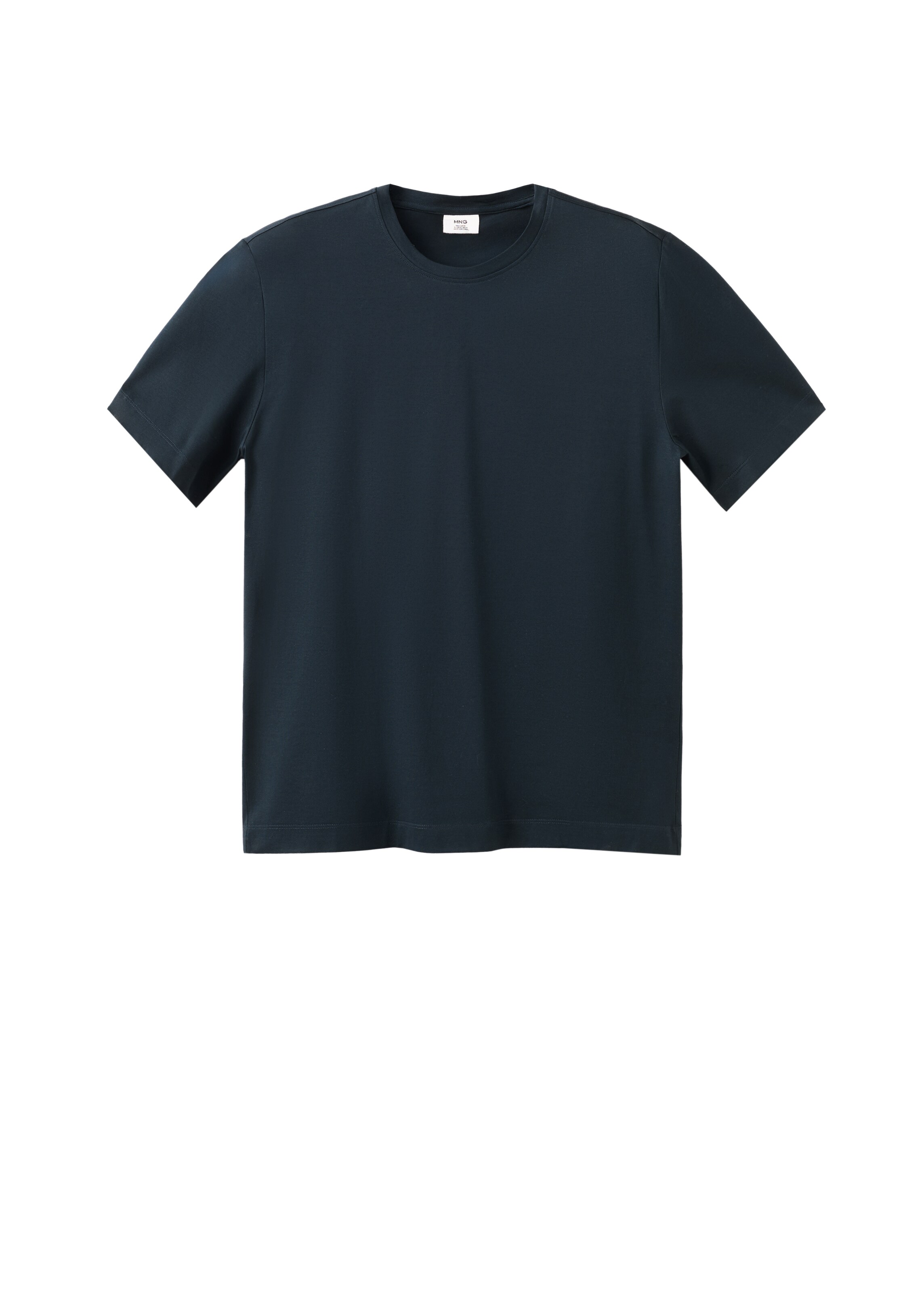 Tricou 'BELLOW' de la MANGO MAN pe albastru: față