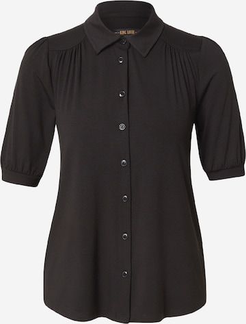 King Louie Bluse 'Carina' i sort: forside