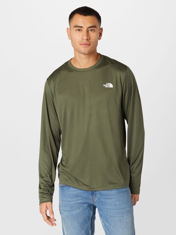 THE NORTH FACE Sportshirt 'Reaxion Amp' in Grün: Vorderseite