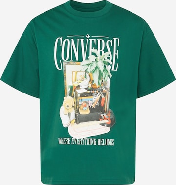 CONVERSE Shirt 'Hidden Treasures' in Green: front