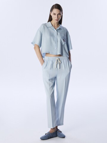 Twist Regular Broek in Blauw: voorkant
