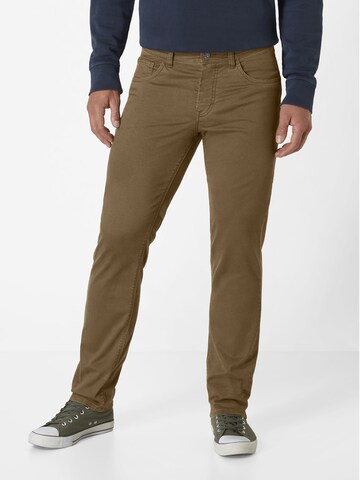 PADDOCKS Slimfit Hose in Braun: Vorderseite