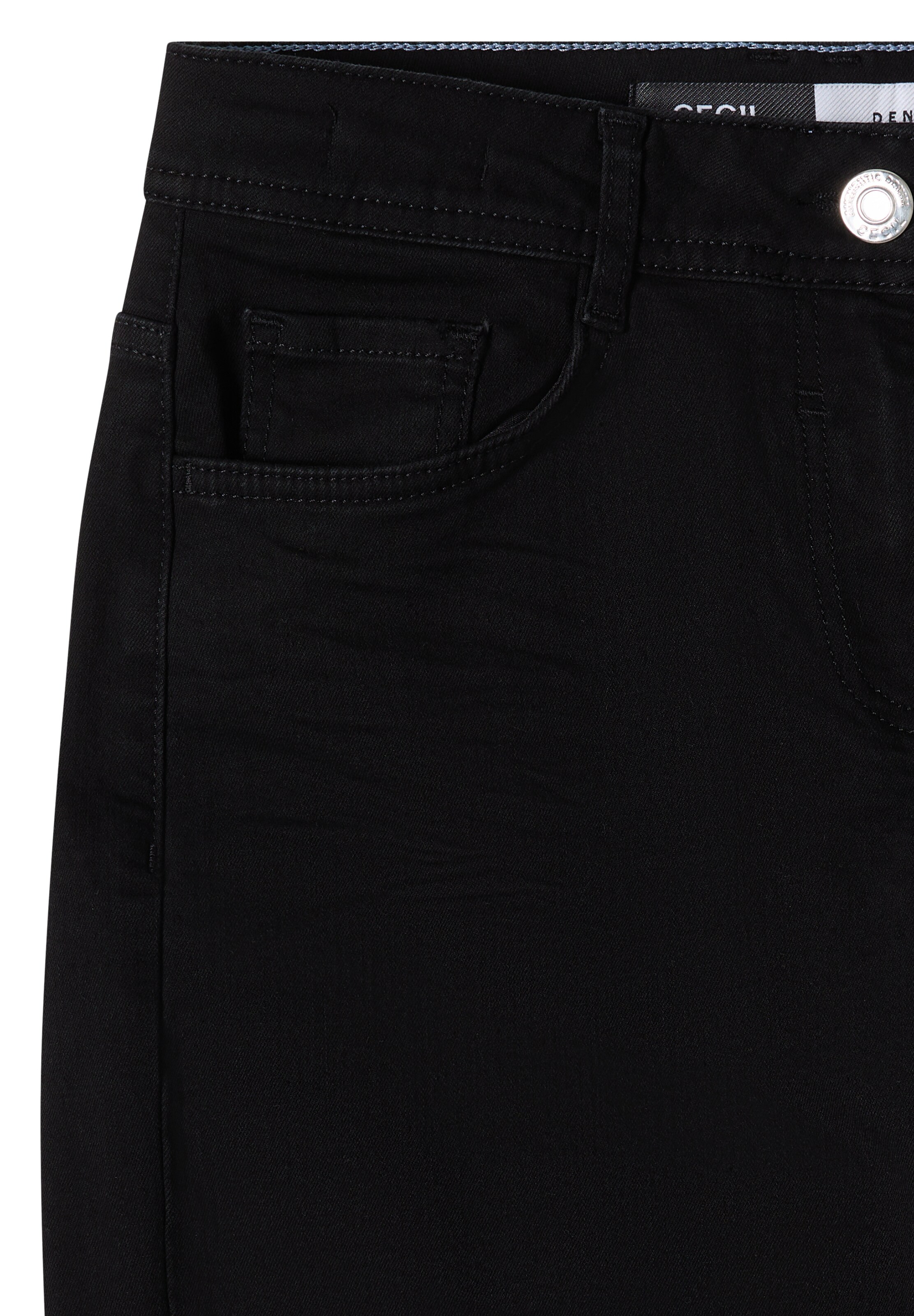 CECIL Loosefit Jeans in Schwarz