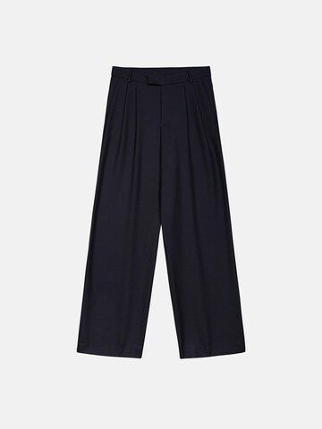 ENRAGE Loosefit Bandplooibroek 'PLEATED' in Blauw