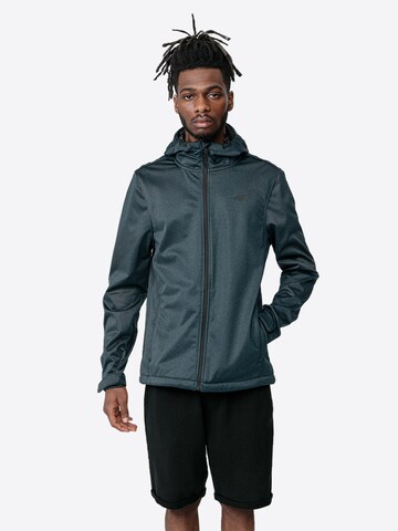 Veste outdoor 4F en bleu : devant