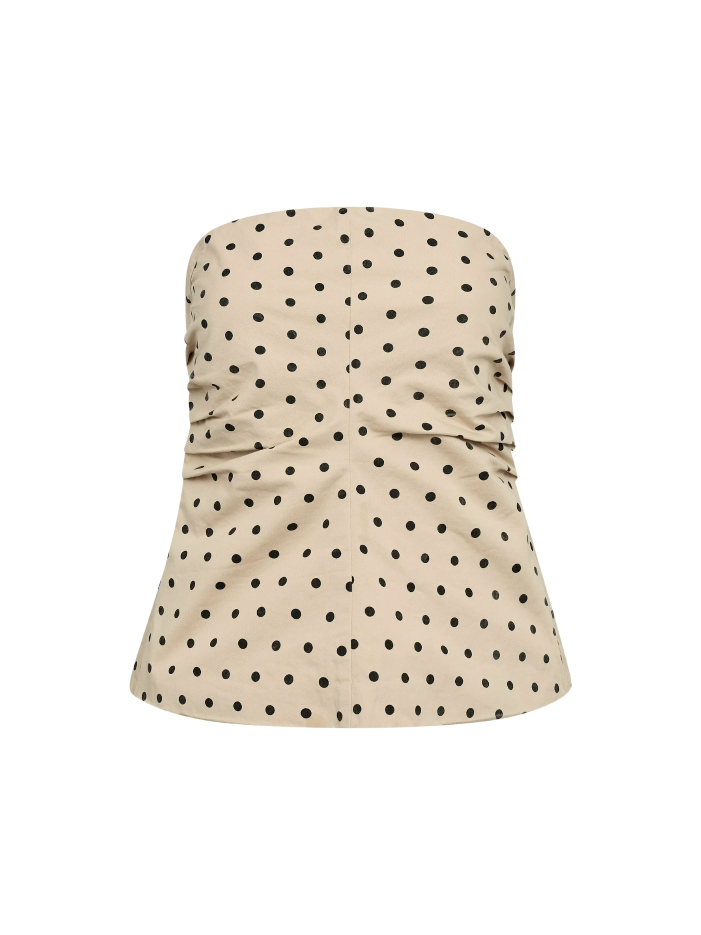 Top 'Deddi' di co'couture in beige: frontale