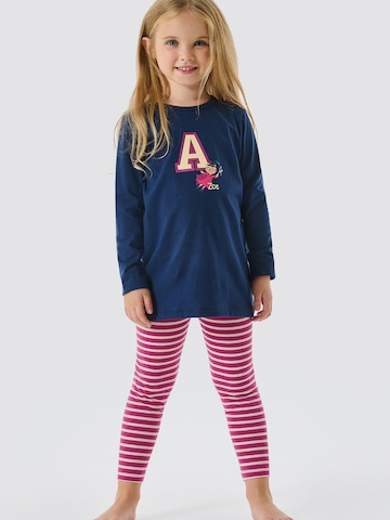 SCHIESSER Pajamas ' Cat Zoe ' in Blue: front