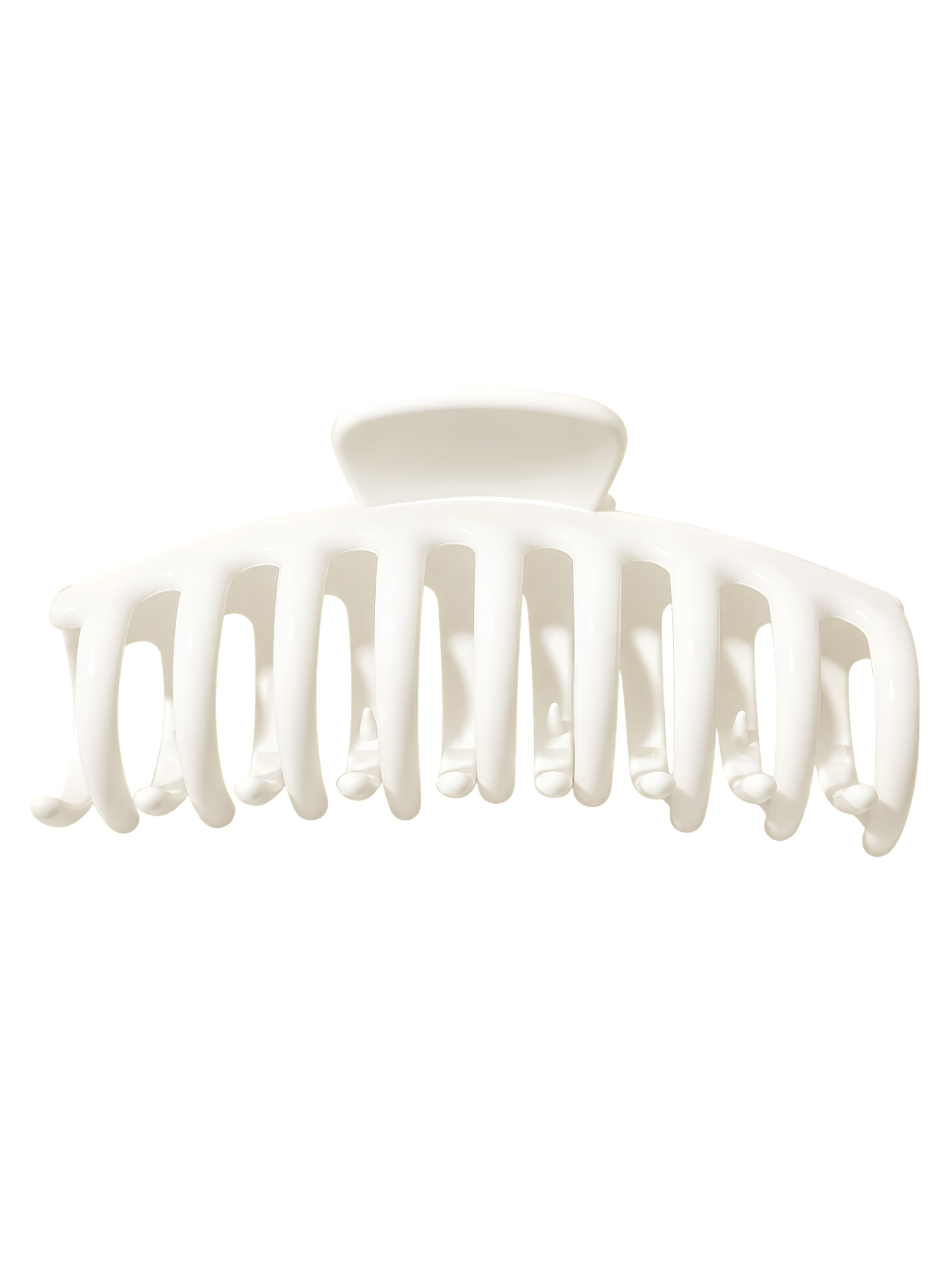 soho Hair accesoires Hair jewelry 'Kana Hair Claw - White' in 11 cm x 8 cm x 2cm in White, Item view