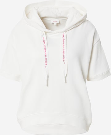 s.Oliver Sweatshirt in White: front