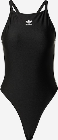 Bustier Shirtbody ADIDAS ORIGINALS en noir : devant