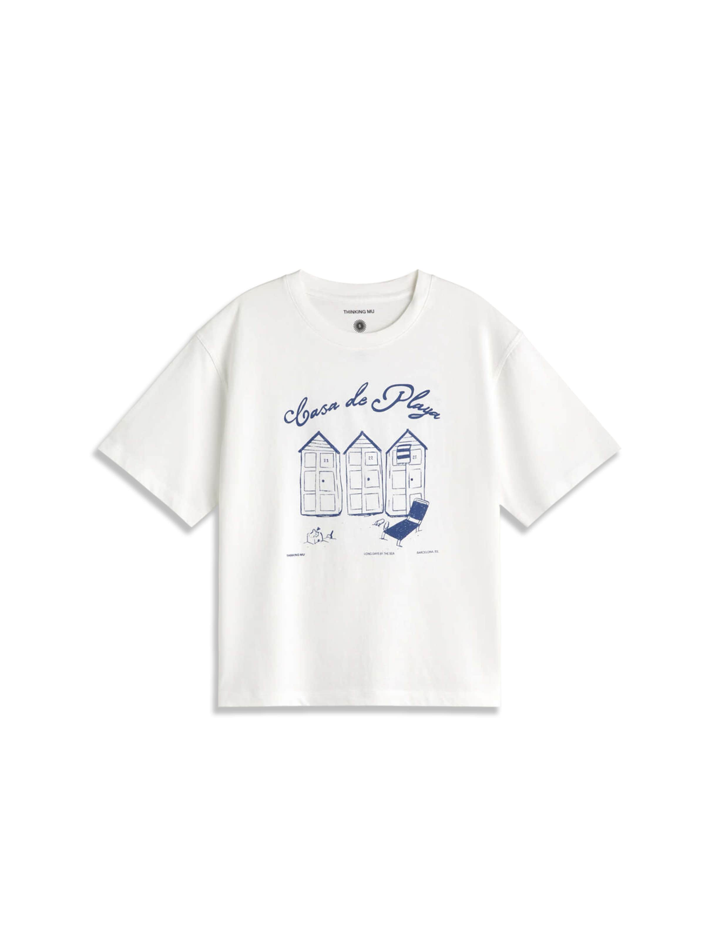 T-shirt 'Lucia' Thinking MU en blanc : devant