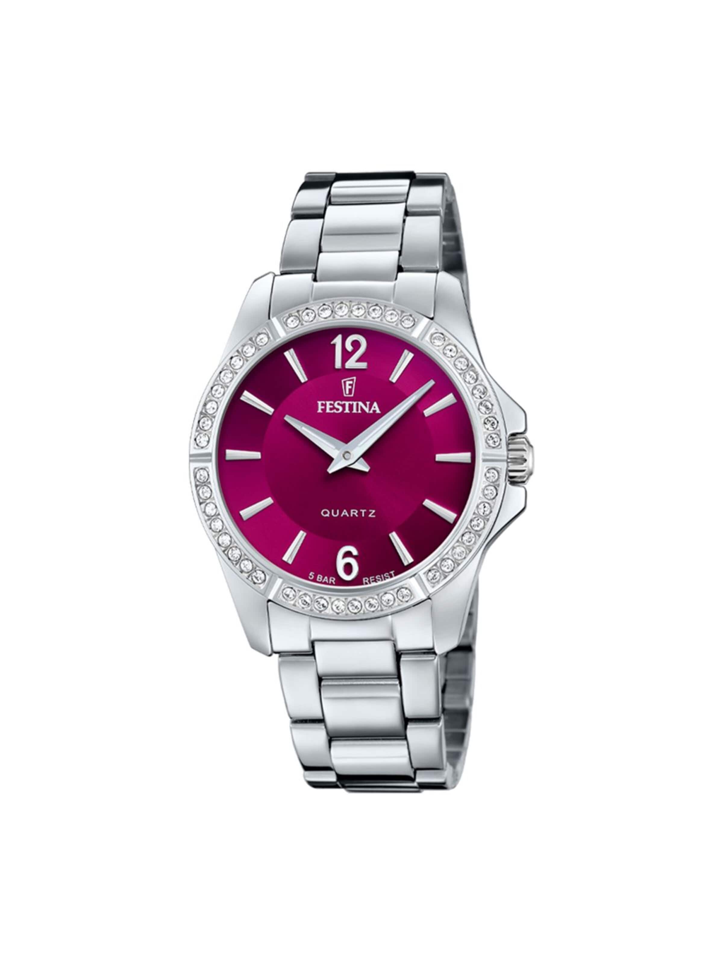 Montre à affichage analogique 'Festina - Watch Mademoiselle - Quartz watch movement - Watch case width: 34.5 mm' FESTINA en rouge : devant