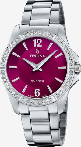 Montre à affichage analogique 'Festina - Watch Mademoiselle - Quartz watch movement - Watch case width: 34.5 mm' FESTINA en rouge : devant