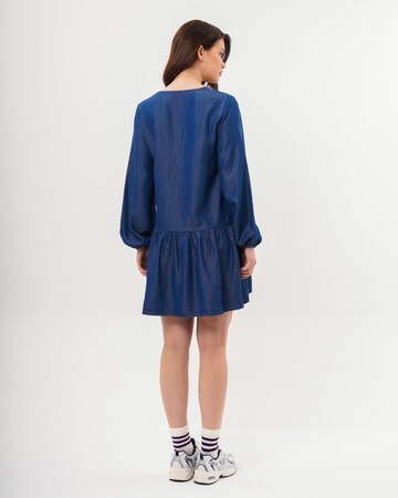 FRESHLIONS Shirt dress 'Bonnie' in Blue
