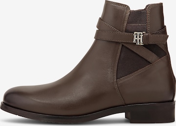 TOMMY HILFIGER Ankle Boots in Brown: front