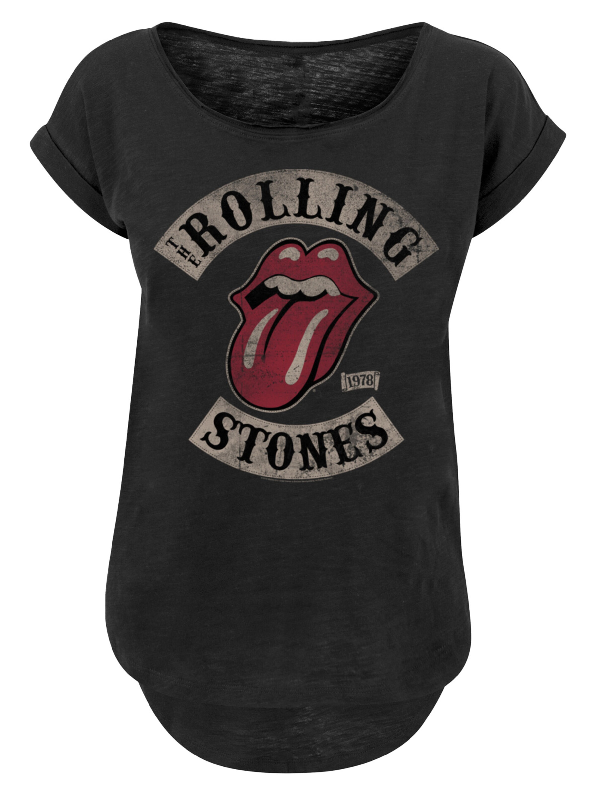 T-shirt 'The Rolling Stones Tour '78 Blk' F4NT4STIC en noir : devant