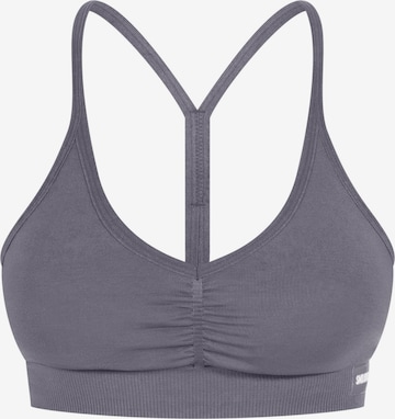 Bustier Soutien-gorge de sport Smilodox en gris : devant