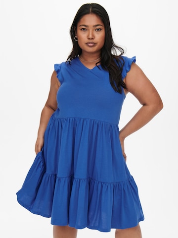 ONLY Carmakoma Kleid 'April' in Blau: predná strana