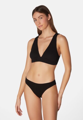 SORBET ISLAND Triangle Bikini 'Aqua' in Black: front