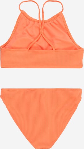 Abercrombie & Fitch Bustier Badeanzug in Orange