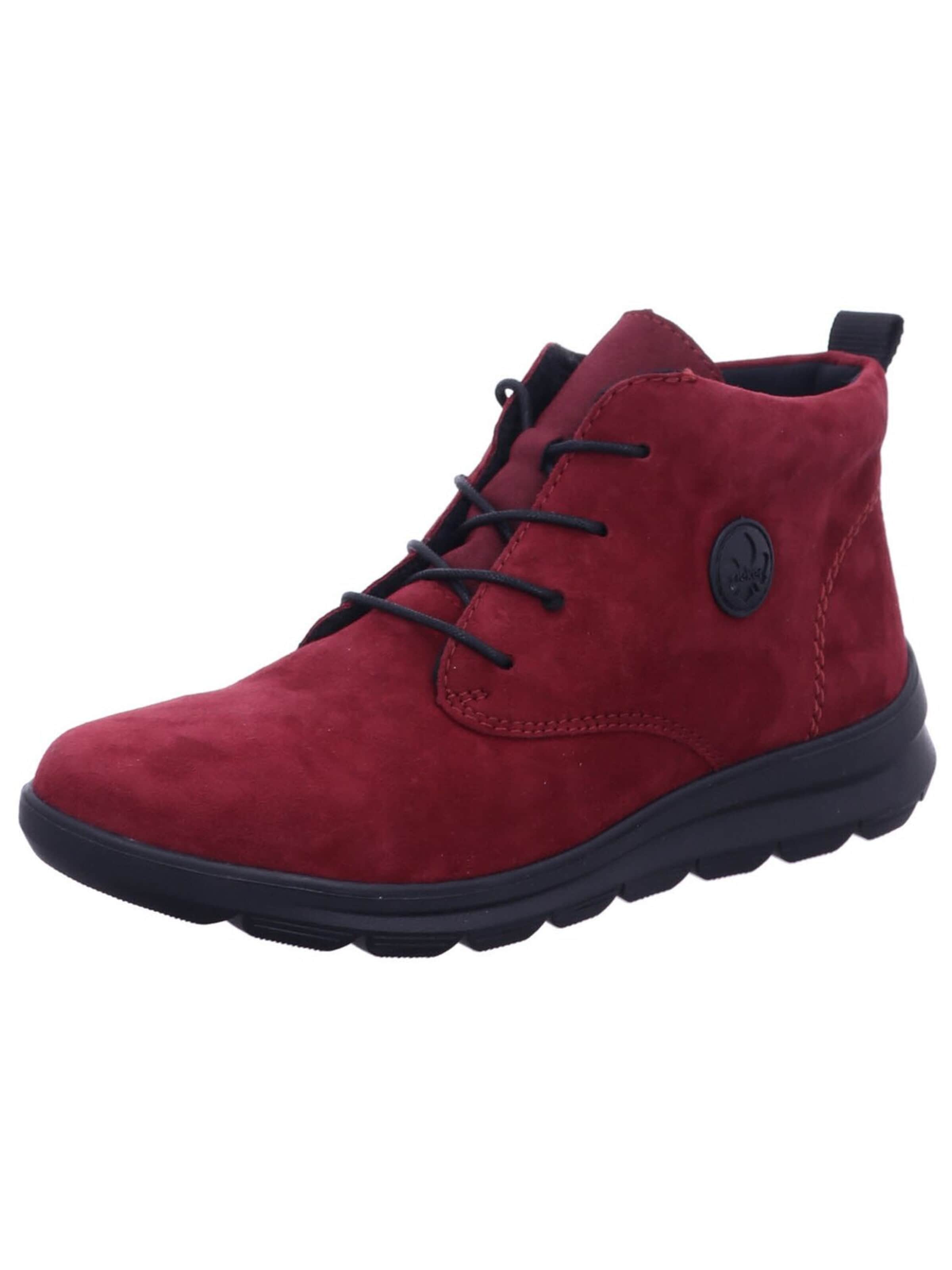 Rieker Enkellaarsje 'Stiefelette Damen Z0022 35 Echtleder in rot' in Rood: voorkant