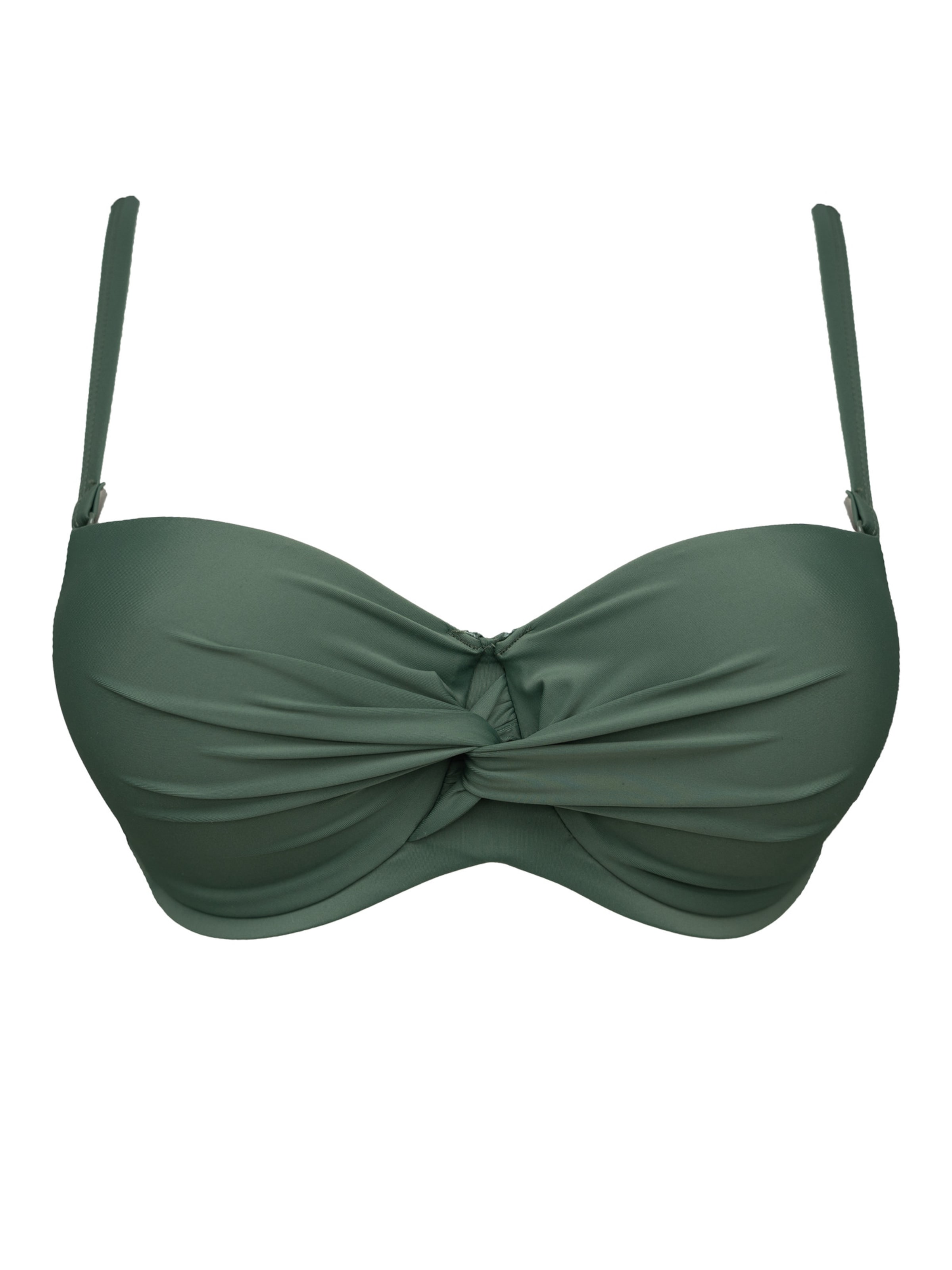 SugarShape Bandeau Bikinitop 'Mambo' in Grün: Vorderseite