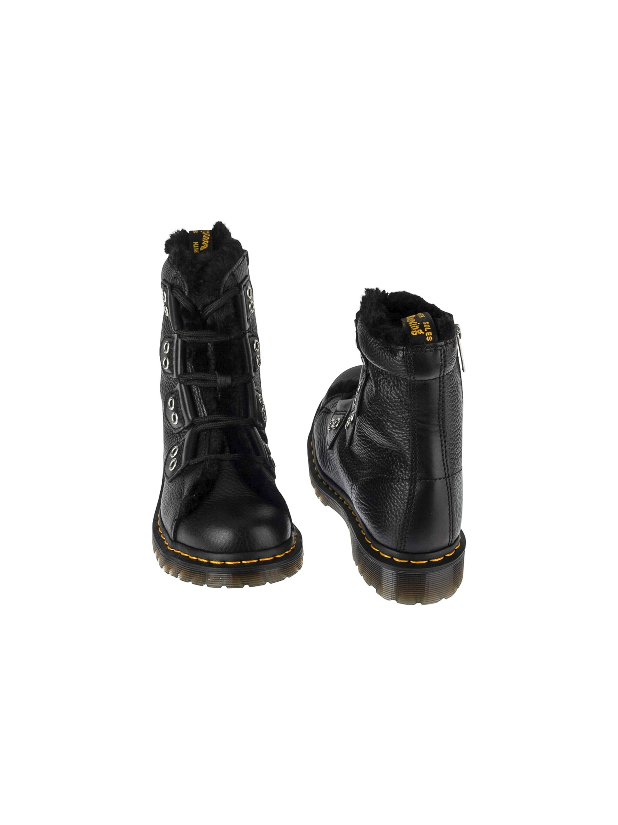 Dr. Martens Ankle boots '1460 Lace To Toe Fur Lined' in Black