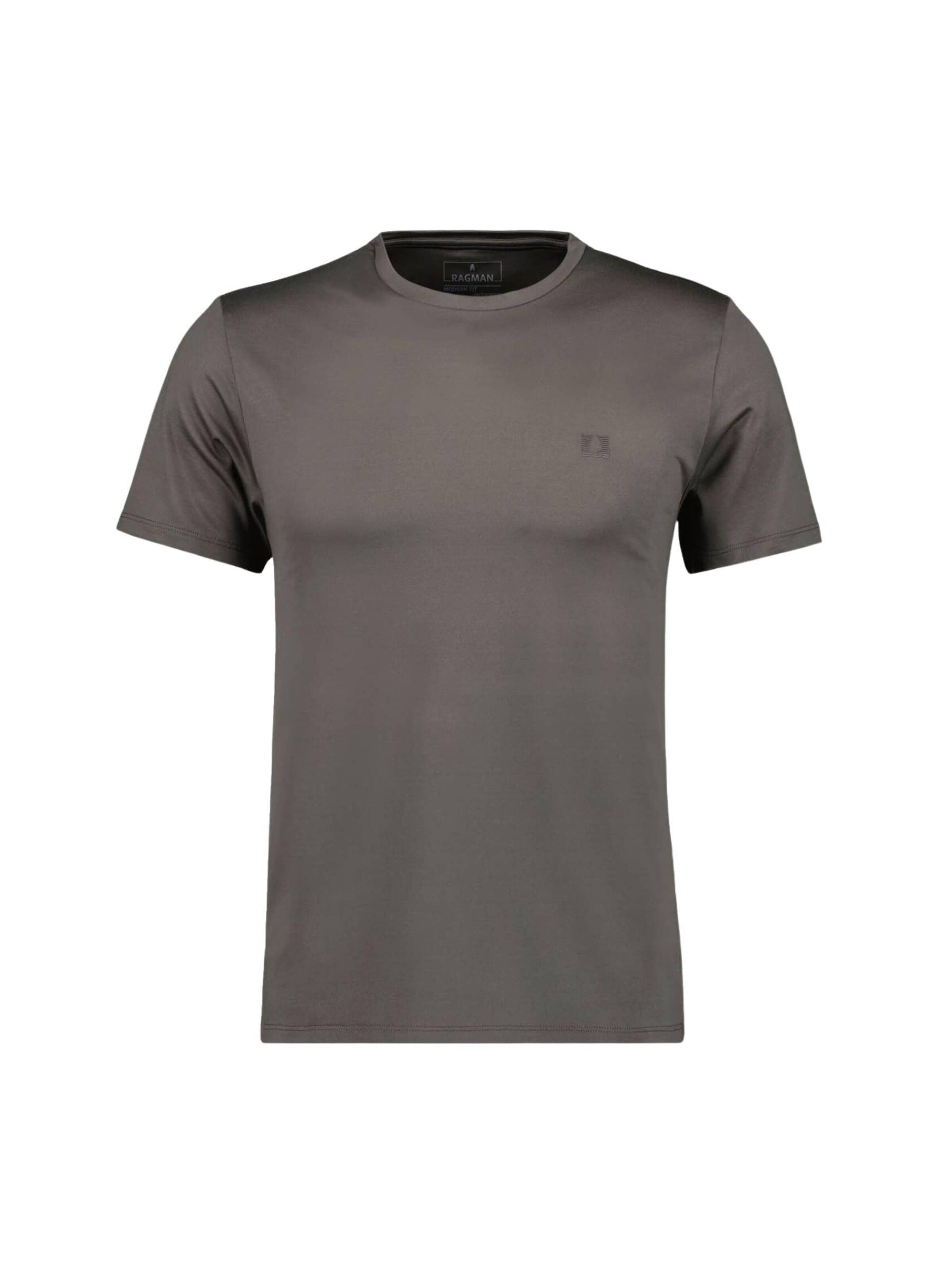 Ragman Shirt 'RAGMAN T-SHIRT M/M T-SHIRT' in Grijs: voorkant