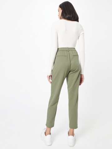 OBJECT Slim fit Pleat-front trousers 'LISA' in Green