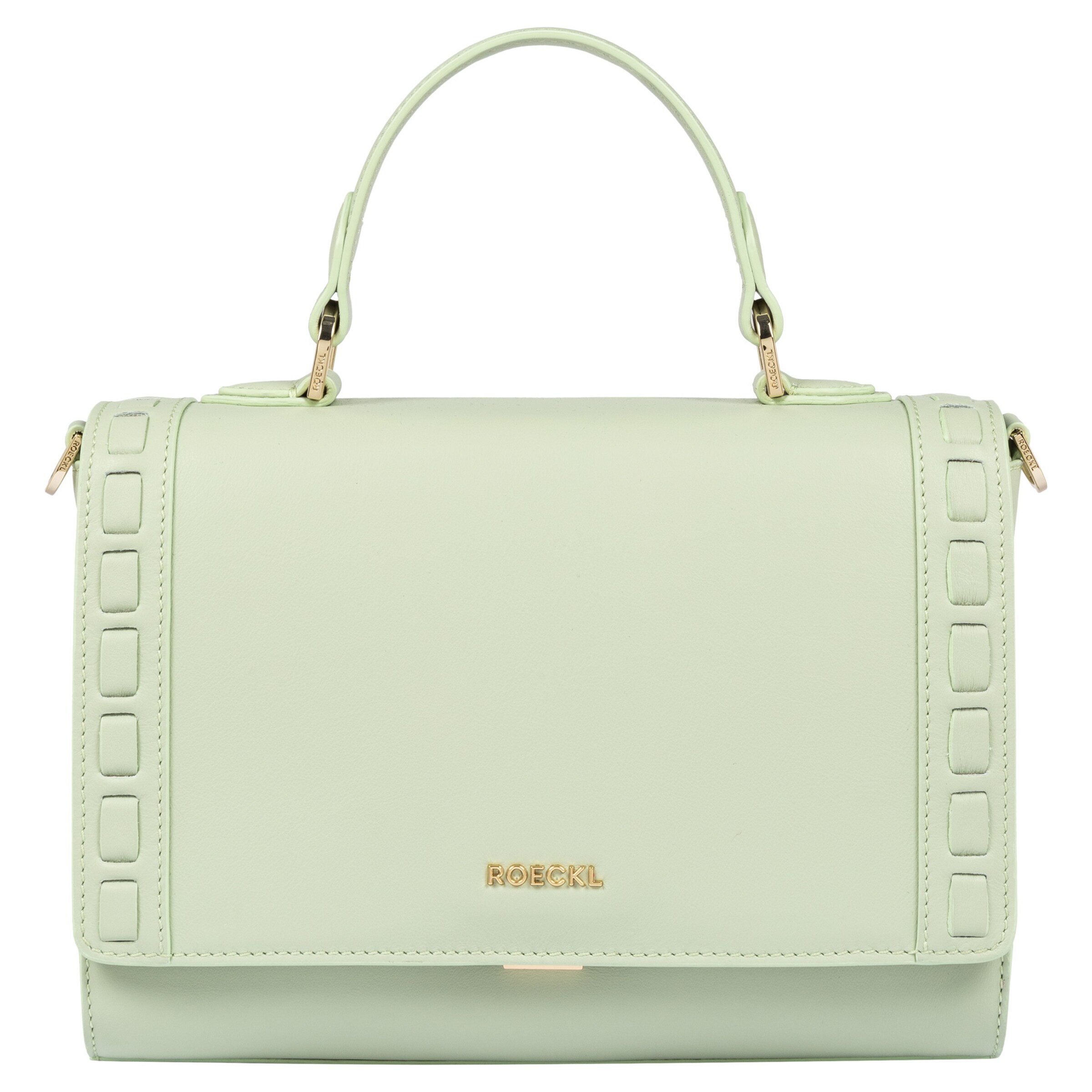Roeckl Tasche 'OLIVIA SCHULTERTASCHE CRAFTED SMALL' in Grün: Vorderseite