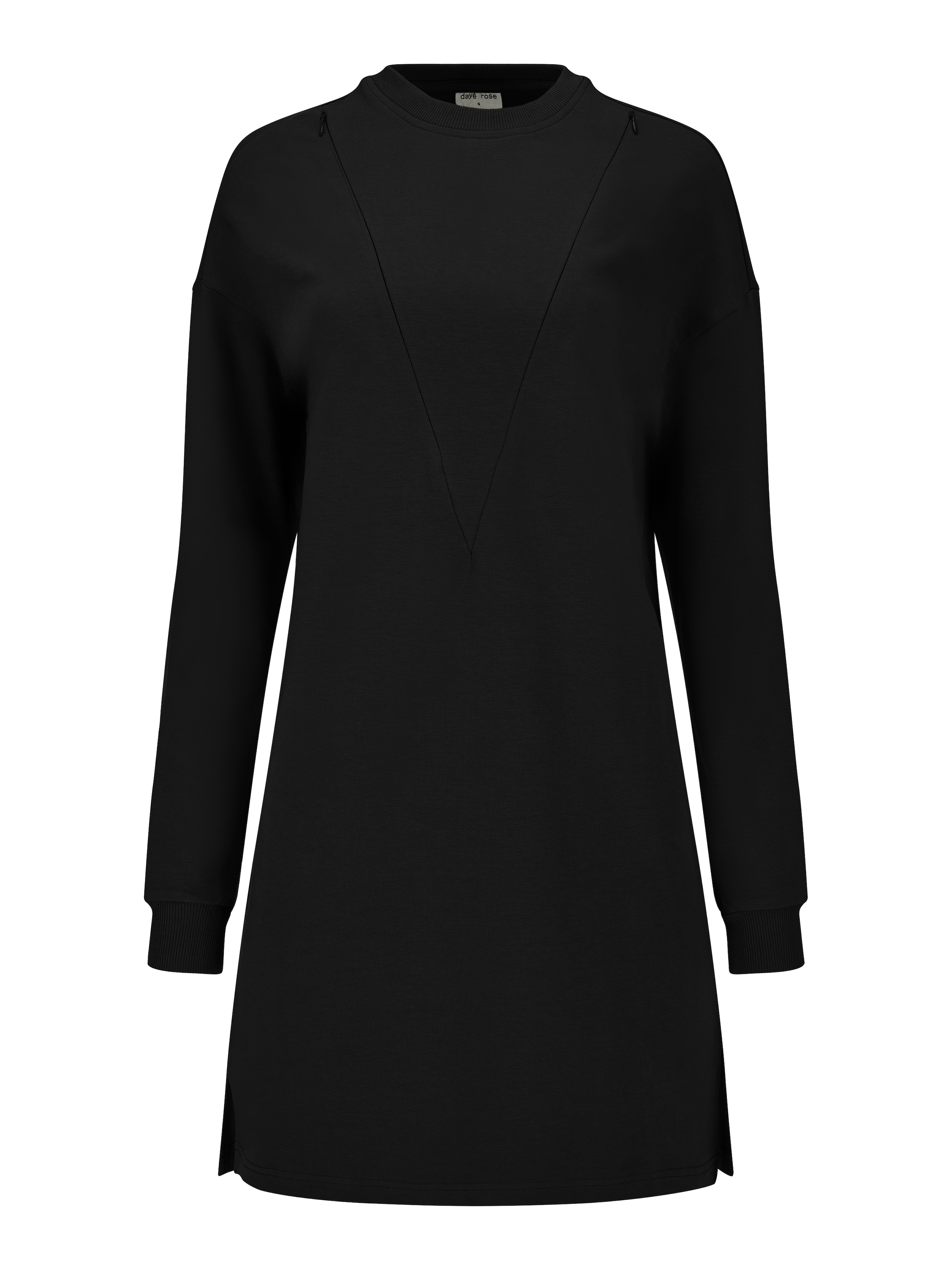 dayê rose Kleid 'Azalea'‌‌‌‌‌ in Schwarz: Vorderseite