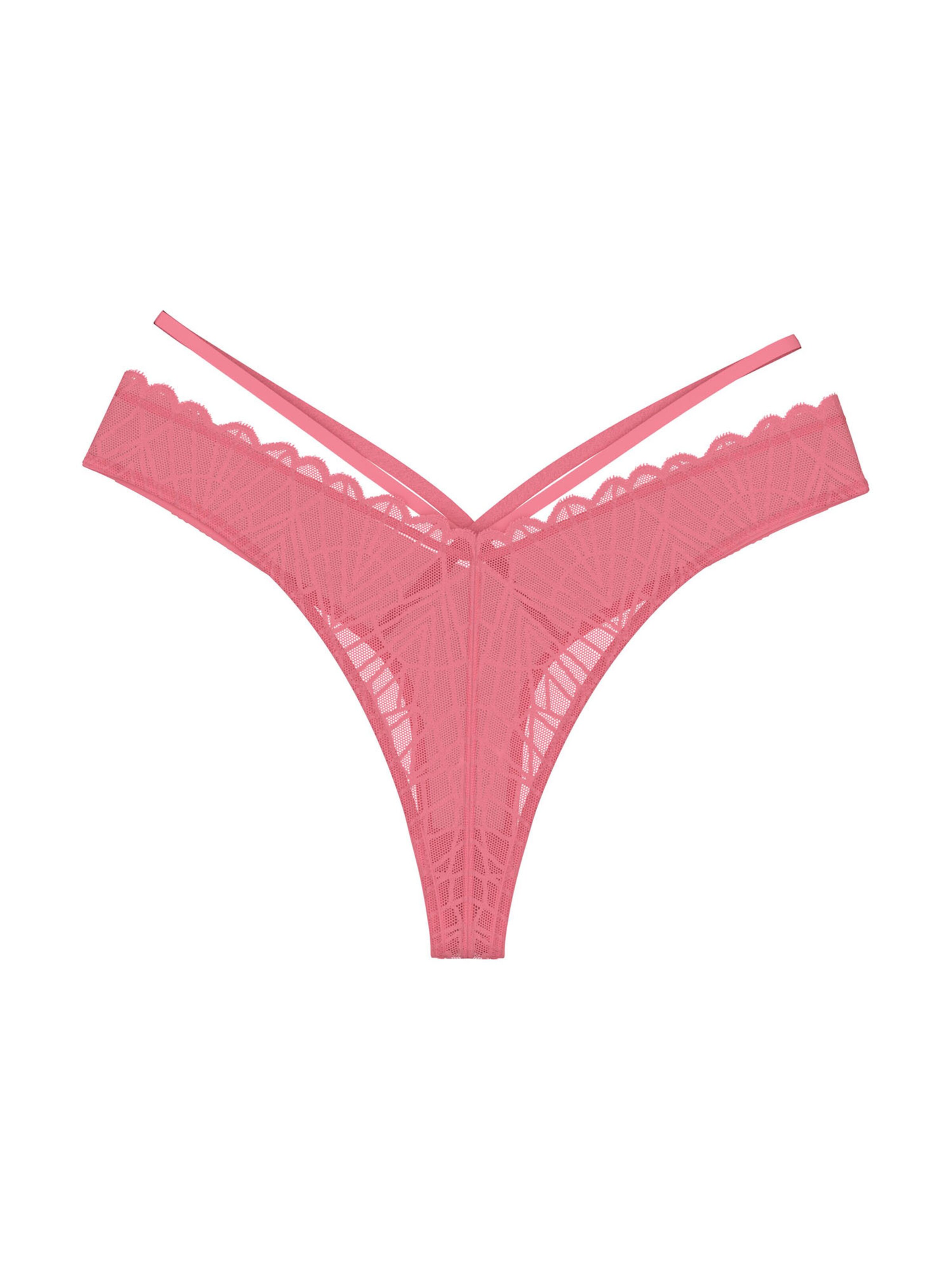 TRIUMPH String 'That Night In Vegas' en S en rose, Vue avec produit