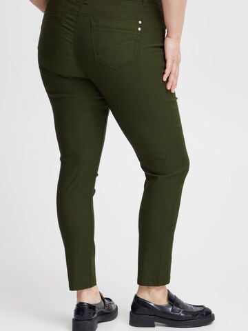 Fransa Curve - Skinny Pantalón 'Zalin' en verde