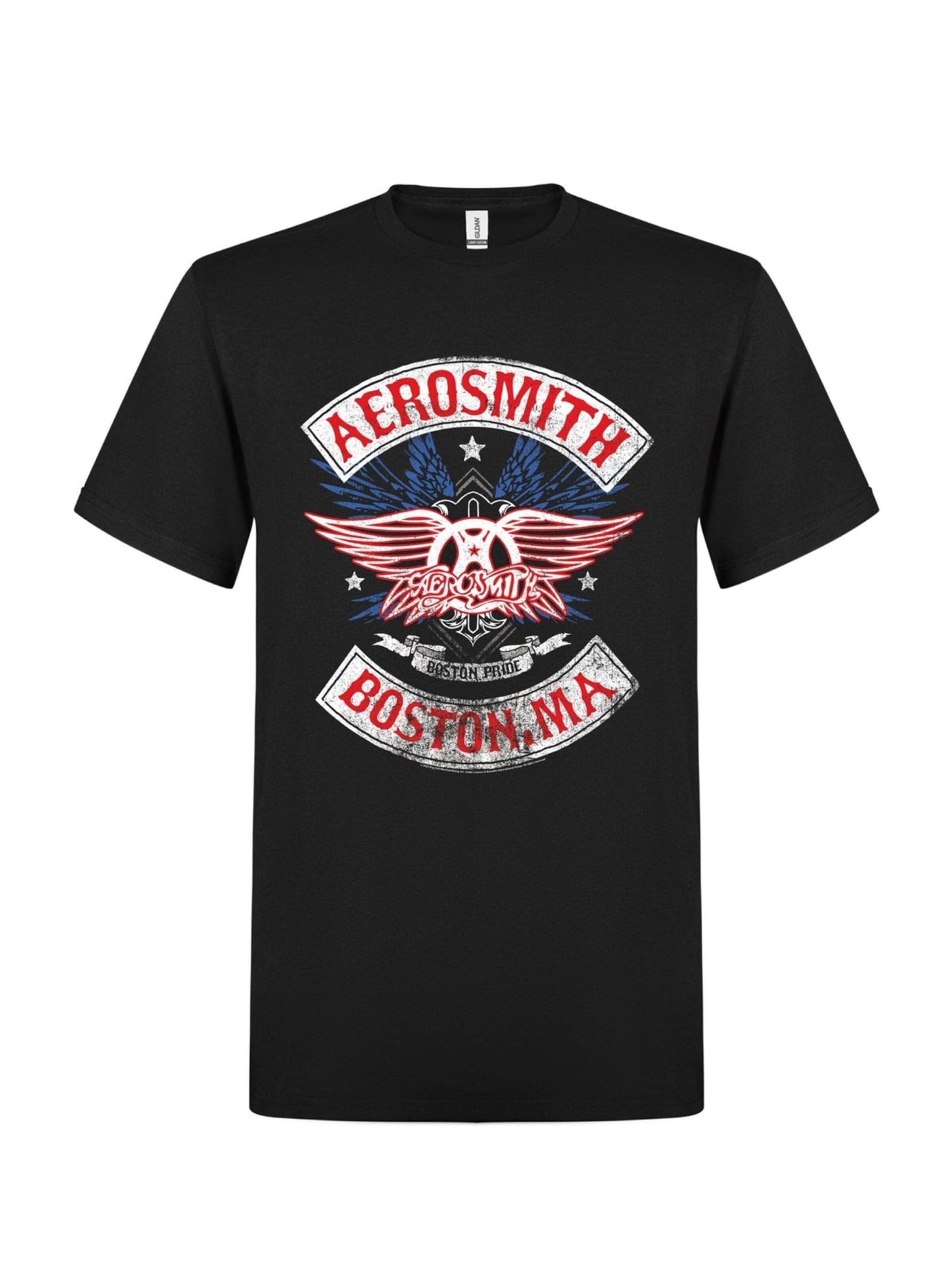 Aerosmith Shirt 'Boston Pride' in Black: front