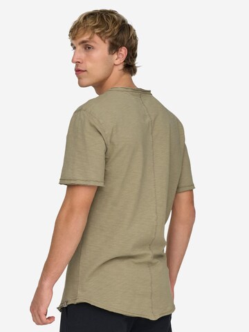 Only & Sons Shirt 'BENNE' in Beige
