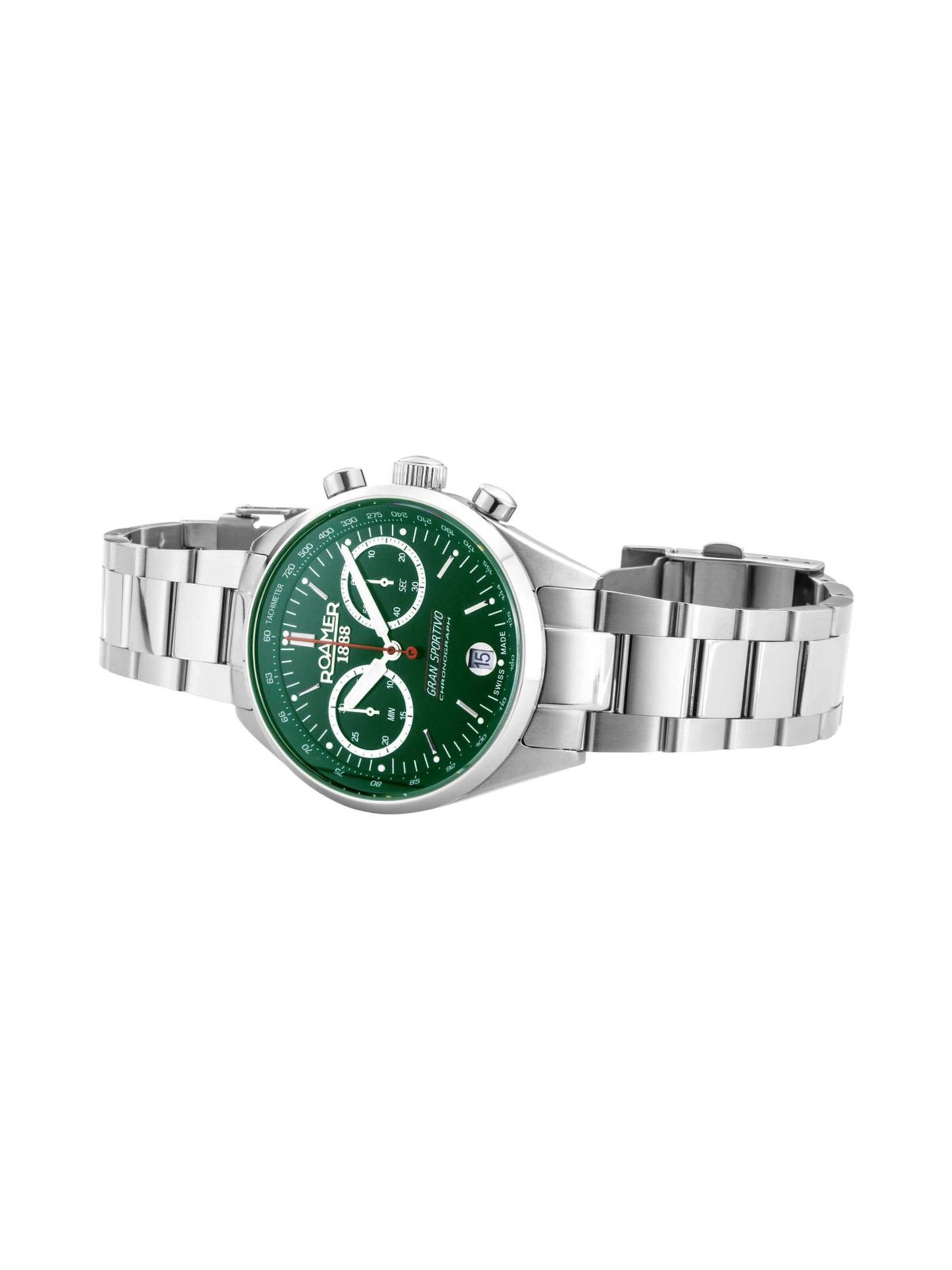 Montre à affichage analogique Roamer en vert