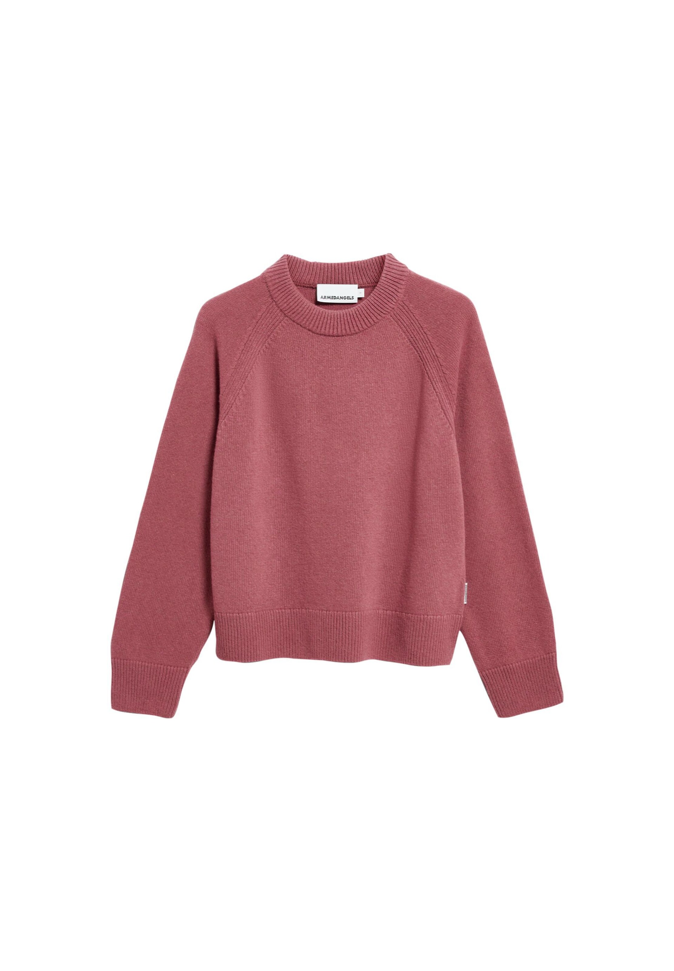 ARMEDANGELS Strickpullover WOOL KNIT in Rot: Vorderseite