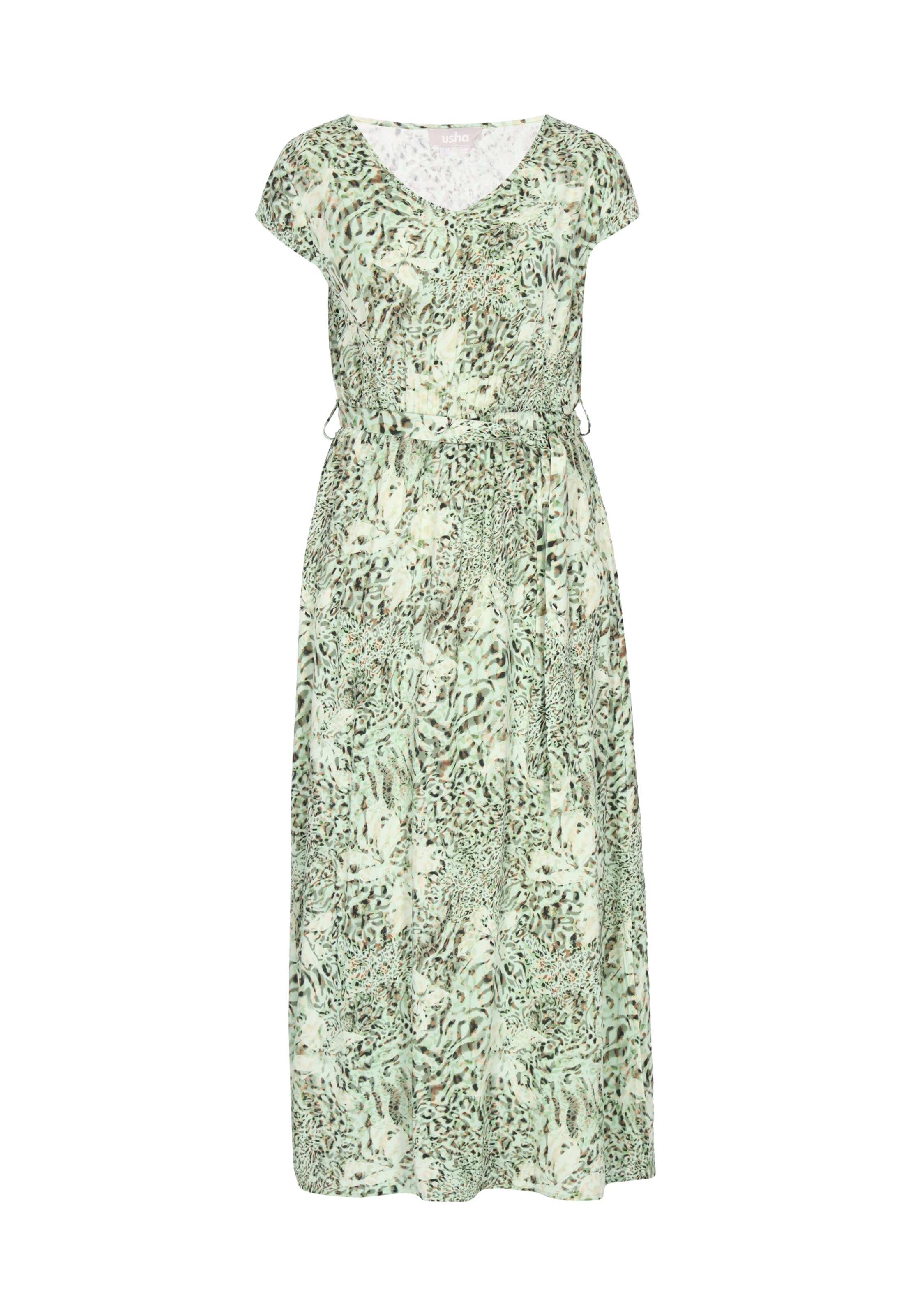 Usha - Vestido 'Casual' em verde: frente