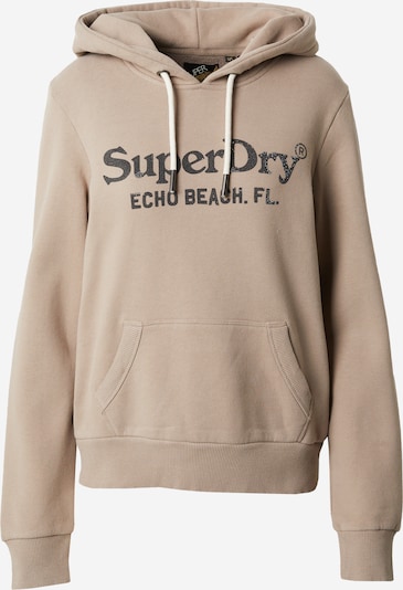 Superdry Sweatshirt 'Venue' i beige / svart, Produktvy