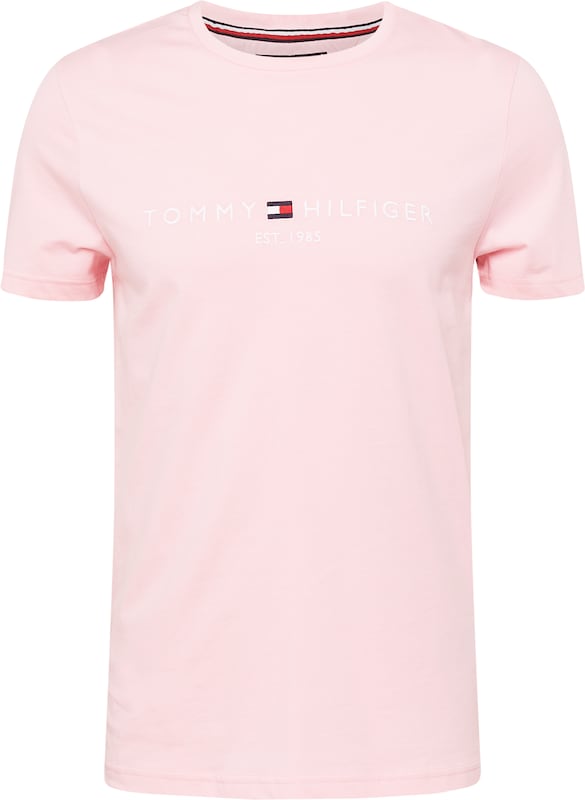 TOMMY HILFIGER Regular Fit T-Shirt in Pastellpink TOMMY HILFIGER Regular Fit T-Shirt in Pastellpink