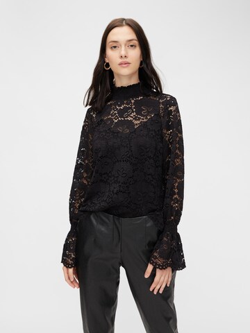 PIECES Blouse 'Raita' in Black: front